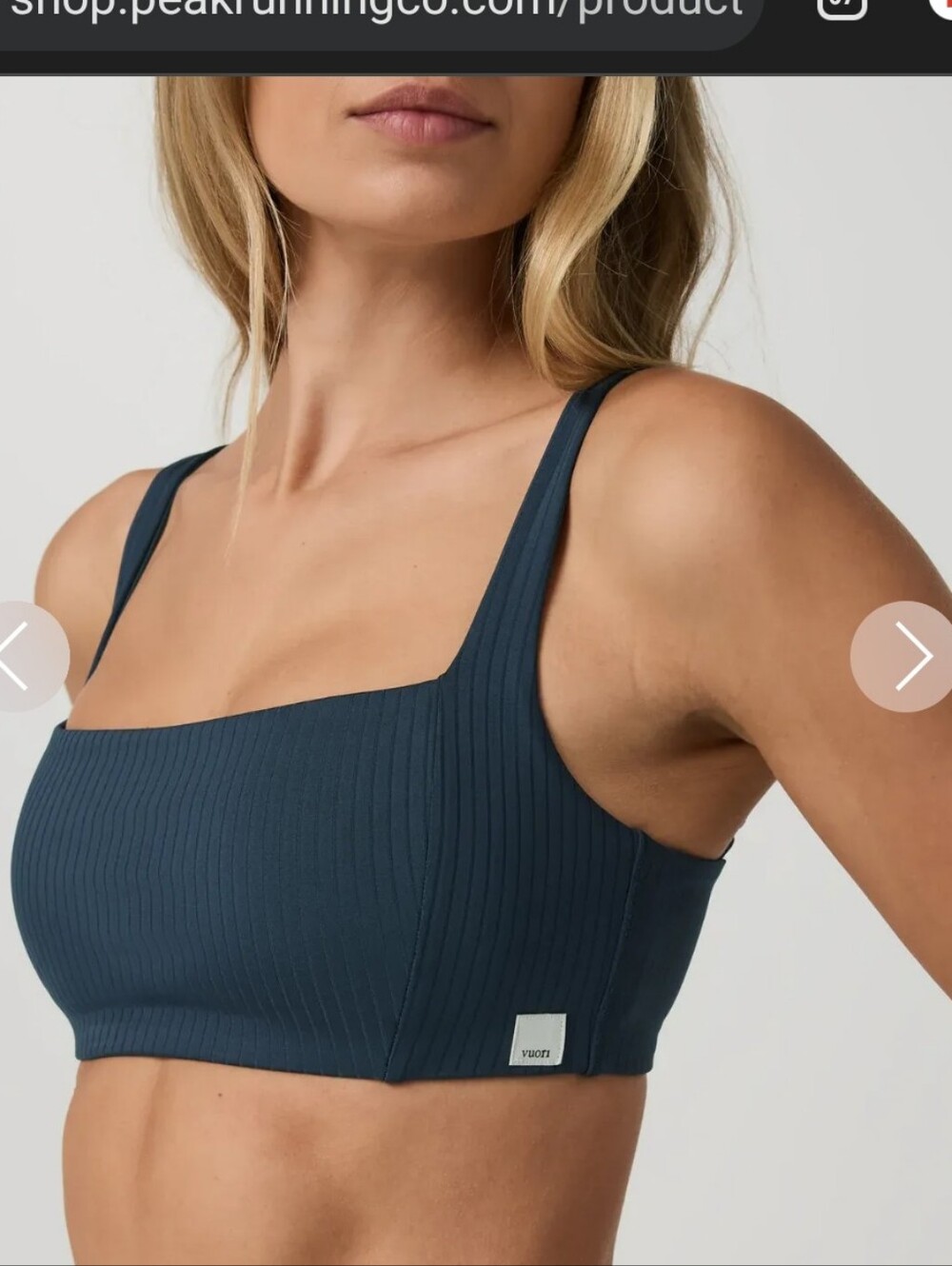 VUORI INVERSION RIB BRA IN OCEAN BLUE /SIZE:SMALL